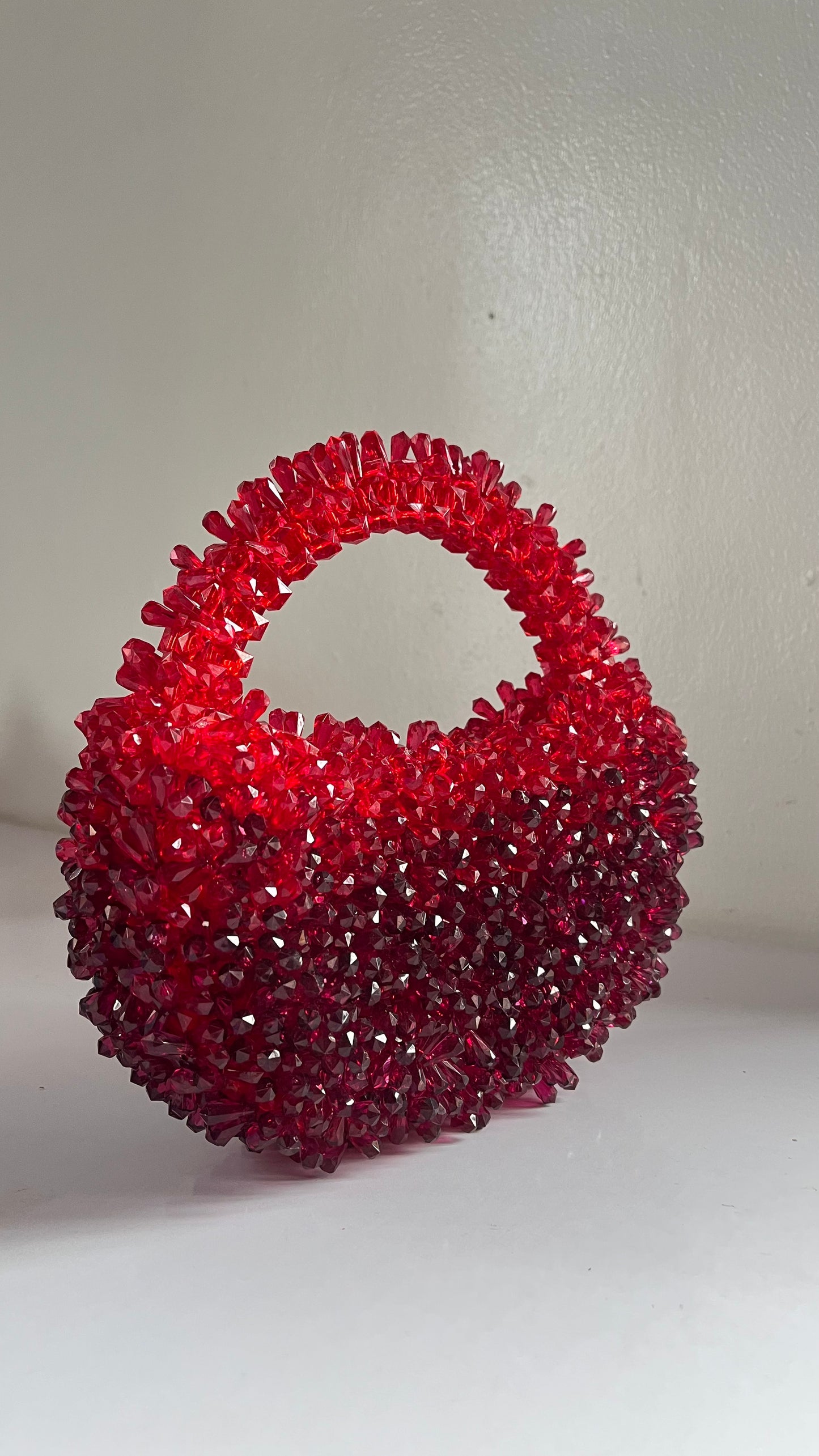 The Sunset spiky bag(red velvet)
