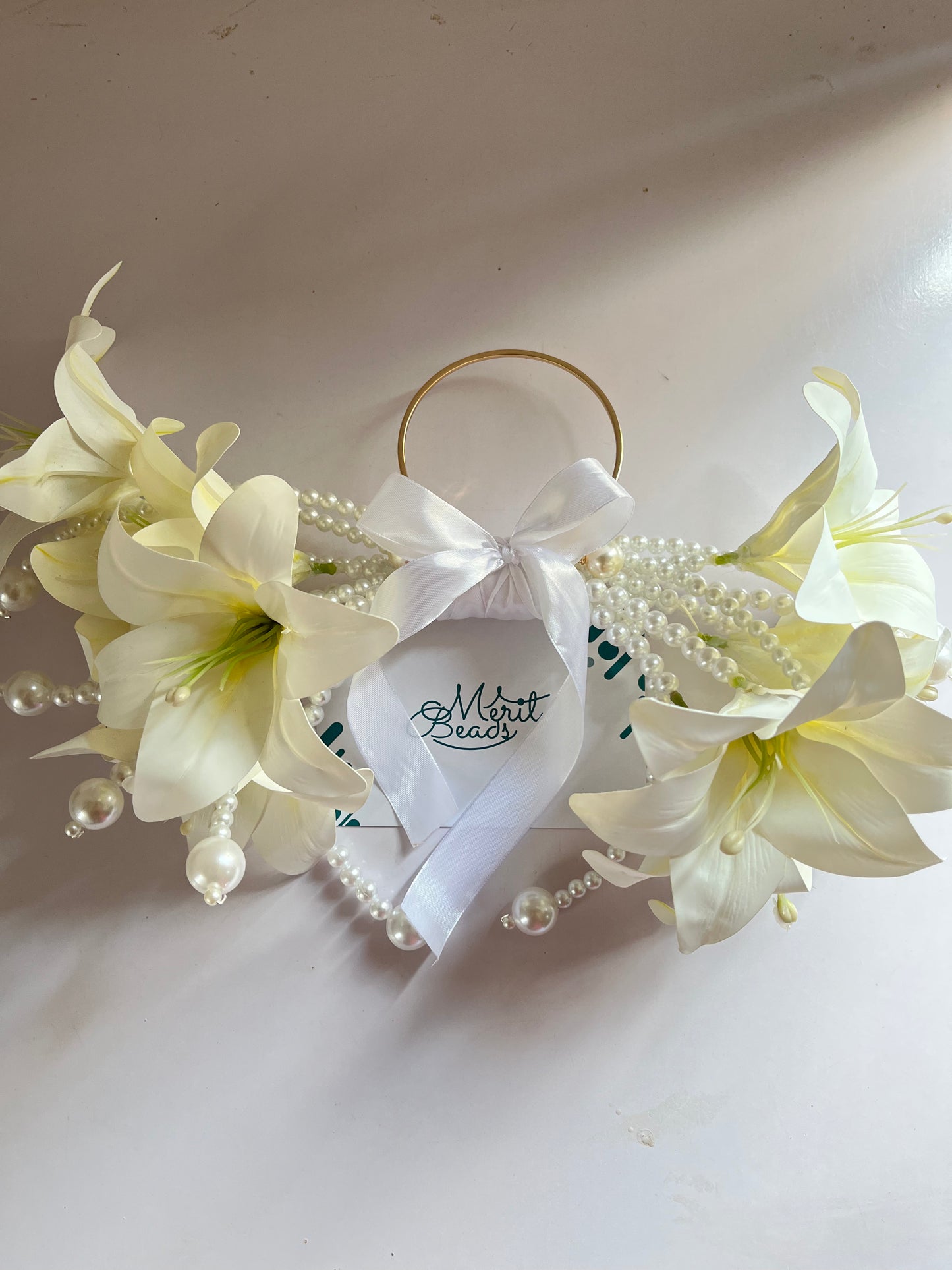 The IVORY BOW bouquet