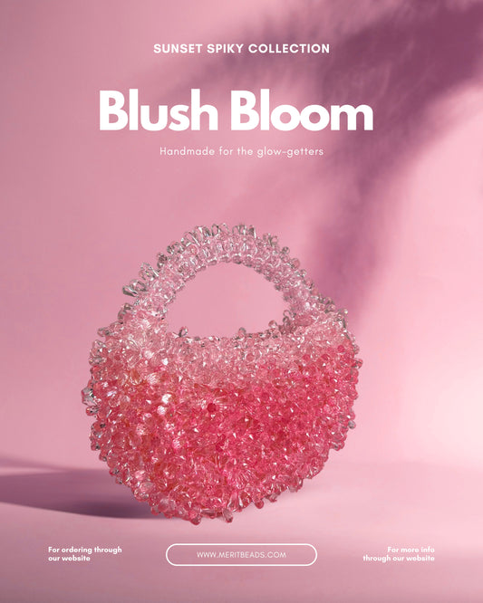 Spiky sunset bag- Blush Bloom