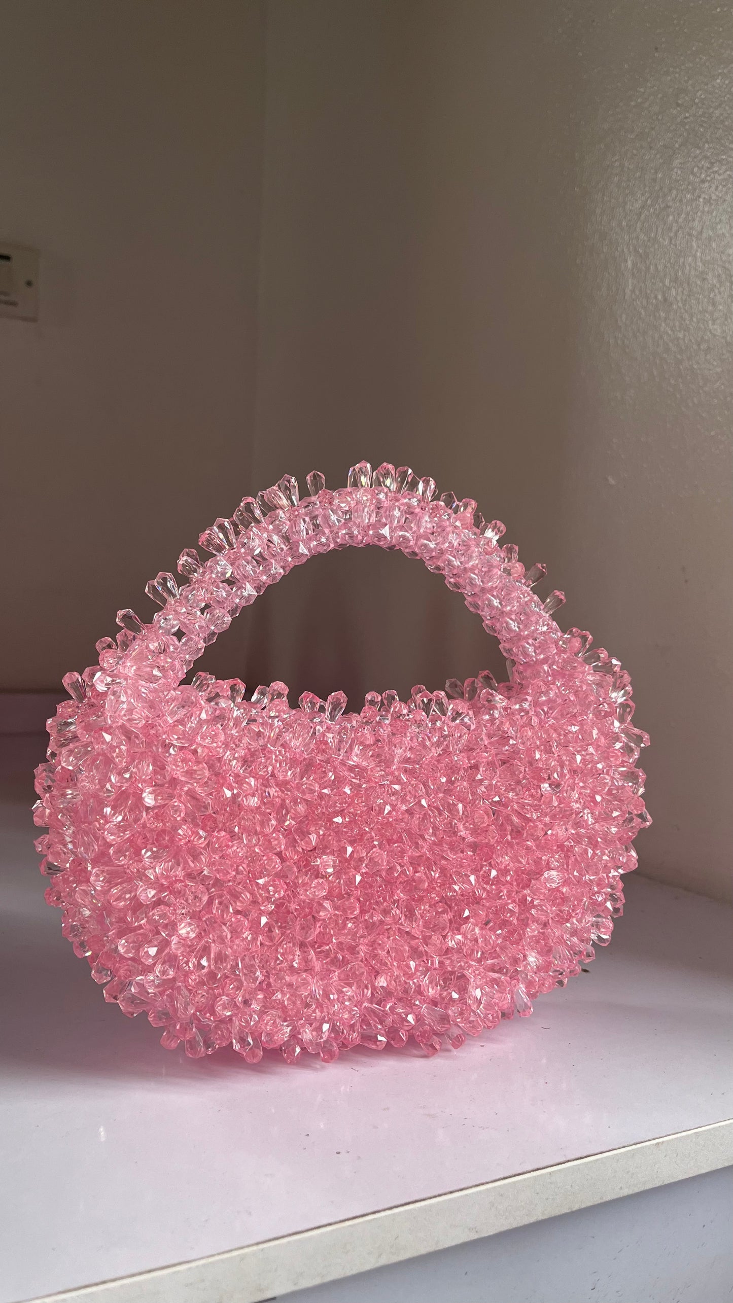 Sunset spiky bag- Cotton candy