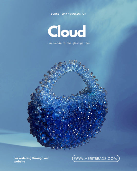 Sunset spiky bag- Cloud