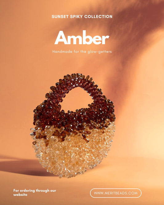 Sunset spiky bag- Amber