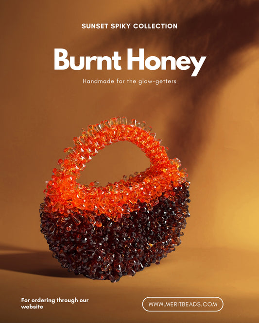 Sunset spiky bag- Burnt Honey